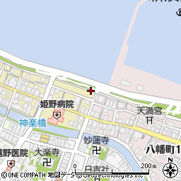 富山県射水市放生津町13周辺の地図