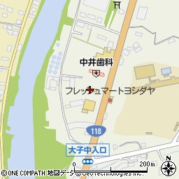 茨城日産大子店周辺の地図