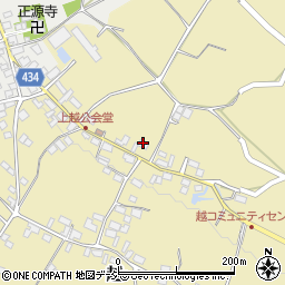 長野県中野市越938-2周辺の地図
