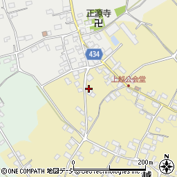 長野県中野市越814周辺の地図