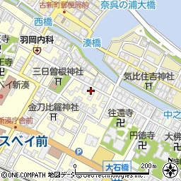 石黒松月堂周辺の地図