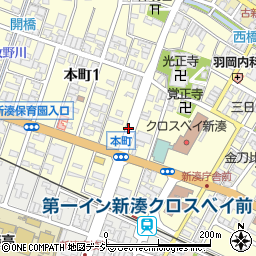 本町交差点北周辺の地図