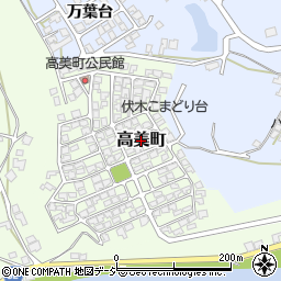 富山県高岡市高美町周辺の地図