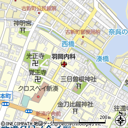 羽岡内科医院周辺の地図