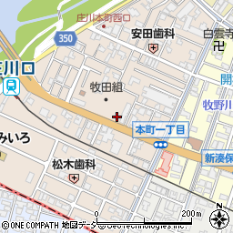 富山県射水市庄川本町周辺の地図