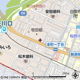 富山県射水市庄川本町周辺の地図