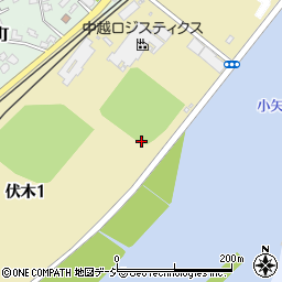 富山県高岡市伏木周辺の地図