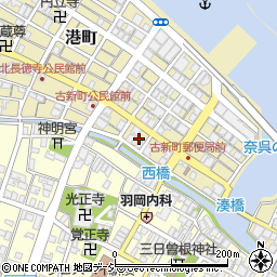 津幡洋傘店周辺の地図