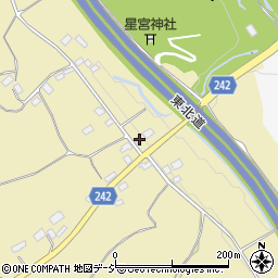 栃木県矢板市館ノ川168周辺の地図