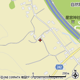 栃木県矢板市館ノ川242-1周辺の地図