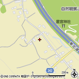 栃木県矢板市館ノ川256周辺の地図