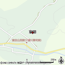 富山県魚津市室田周辺の地図