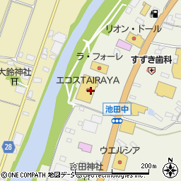 筑波銀行ＴＡＩＲＡＹＡ ＡＴＭ周辺の地図