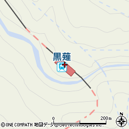 黒薙駅周辺の地図
