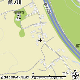 栃木県矢板市館ノ川377周辺の地図