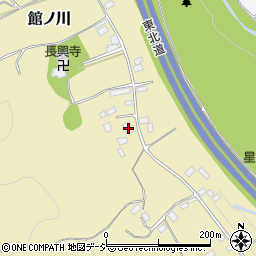 栃木県矢板市館ノ川376周辺の地図