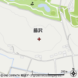 栃木県大田原市藤沢周辺の地図