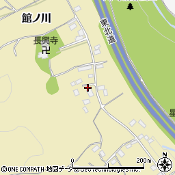 栃木県矢板市館ノ川380周辺の地図