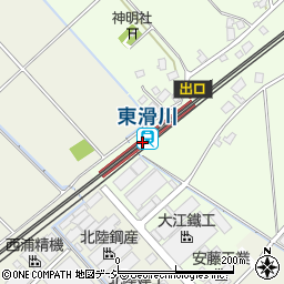東滑川駅周辺の地図