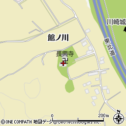 栃木県矢板市館ノ川390周辺の地図