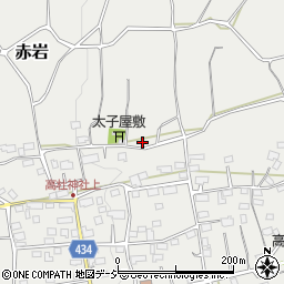長野県中野市赤岩周辺の地図