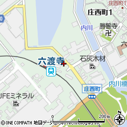 六渡寺駅前周辺の地図