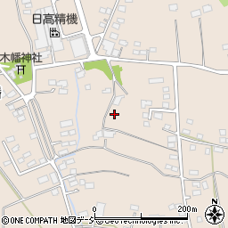 栃木県矢板市木幡周辺の地図