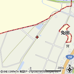 石川県かほく市二ツ屋（ノ）周辺の地図