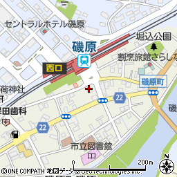 松月堂磯原駅東口周辺の地図