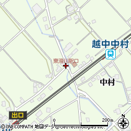 東滑川駅口周辺の地図