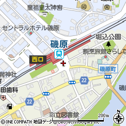 磯原駅東口周辺の地図