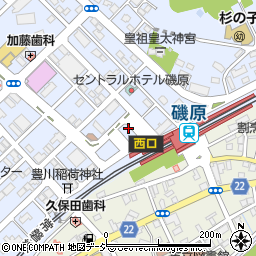 磯原駅(西口)周辺の地図