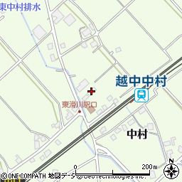 中村集落営農組合育苗施設周辺の地図