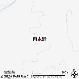 茨城県久慈郡大子町内大野周辺の地図