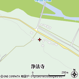 栃木県那須郡那珂川町浄法寺周辺の地図