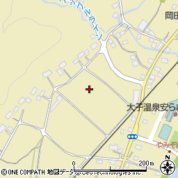 茨城県久慈郡大子町矢田周辺の地図