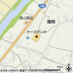 ケーズデンキ大子店周辺の地図