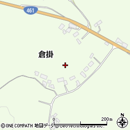 栃木県矢板市倉掛周辺の地図