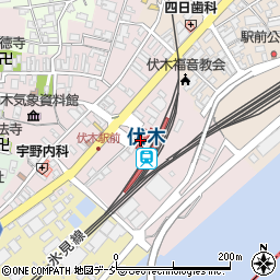 ＪＲ貨物金沢支店伏木駅駅長事務室周辺の地図