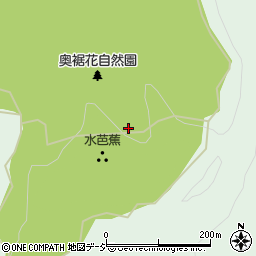 奥裾花渓谷周辺の地図