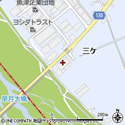 魚津海陸運輸倉庫株式会社　本社車輌部周辺の地図