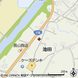 セブンイレブン大子池田北店周辺の地図