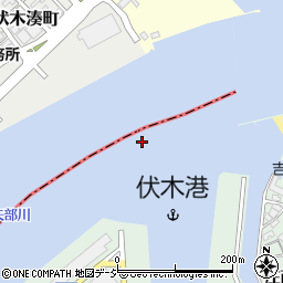 伏木港周辺の地図