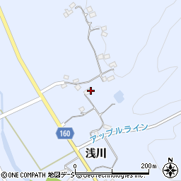 茨城県久慈郡大子町浅川周辺の地図