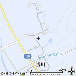 茨城県大子町（久慈郡）浅川周辺の地図