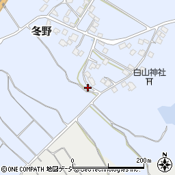 石川県羽咋郡宝達志水町冬野ト94周辺の地図