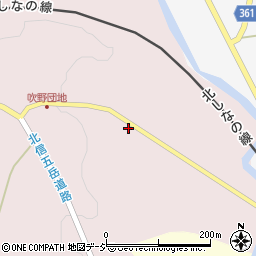 長野県上水内郡信濃町古間吹野周辺の地図