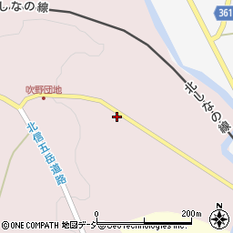 長野県信濃町（上水内郡）古間（吹野）周辺の地図