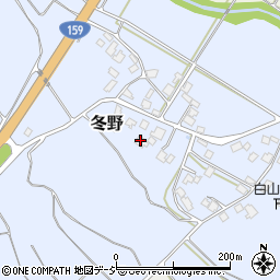 石川県羽咋郡宝達志水町冬野ト83周辺の地図