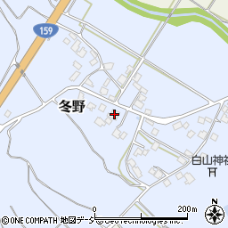 石川県羽咋郡宝達志水町冬野ト81周辺の地図
